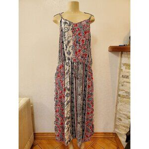 KNOX ROSE MULTICOLOR FLORAL NEW RAYON  DRESS SUN RESORT SIZE XXL #162